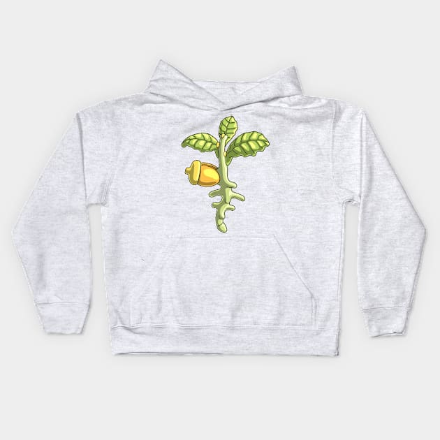 Oak Seedling Kids Hoodie by taylorcustom